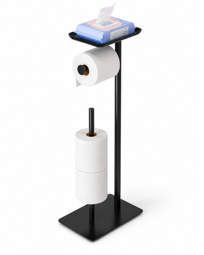 Toilet roll holder with - toilet,